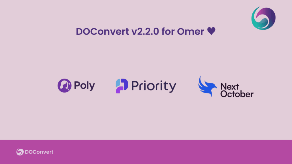 DOConvert v2.2.0